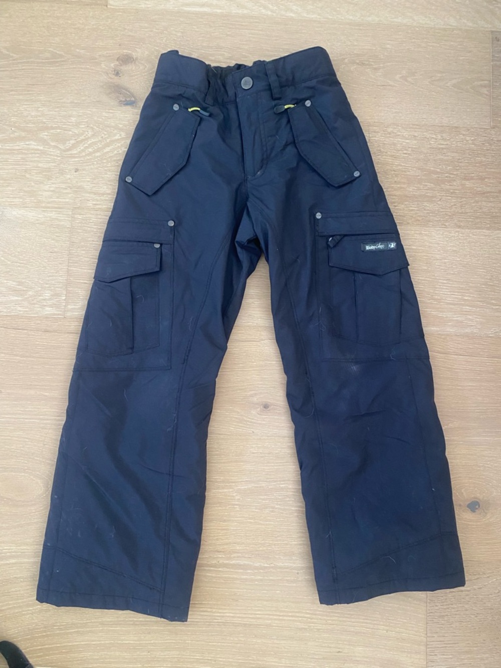 Kids Black Snow Pants - Insulated Winter Essential
